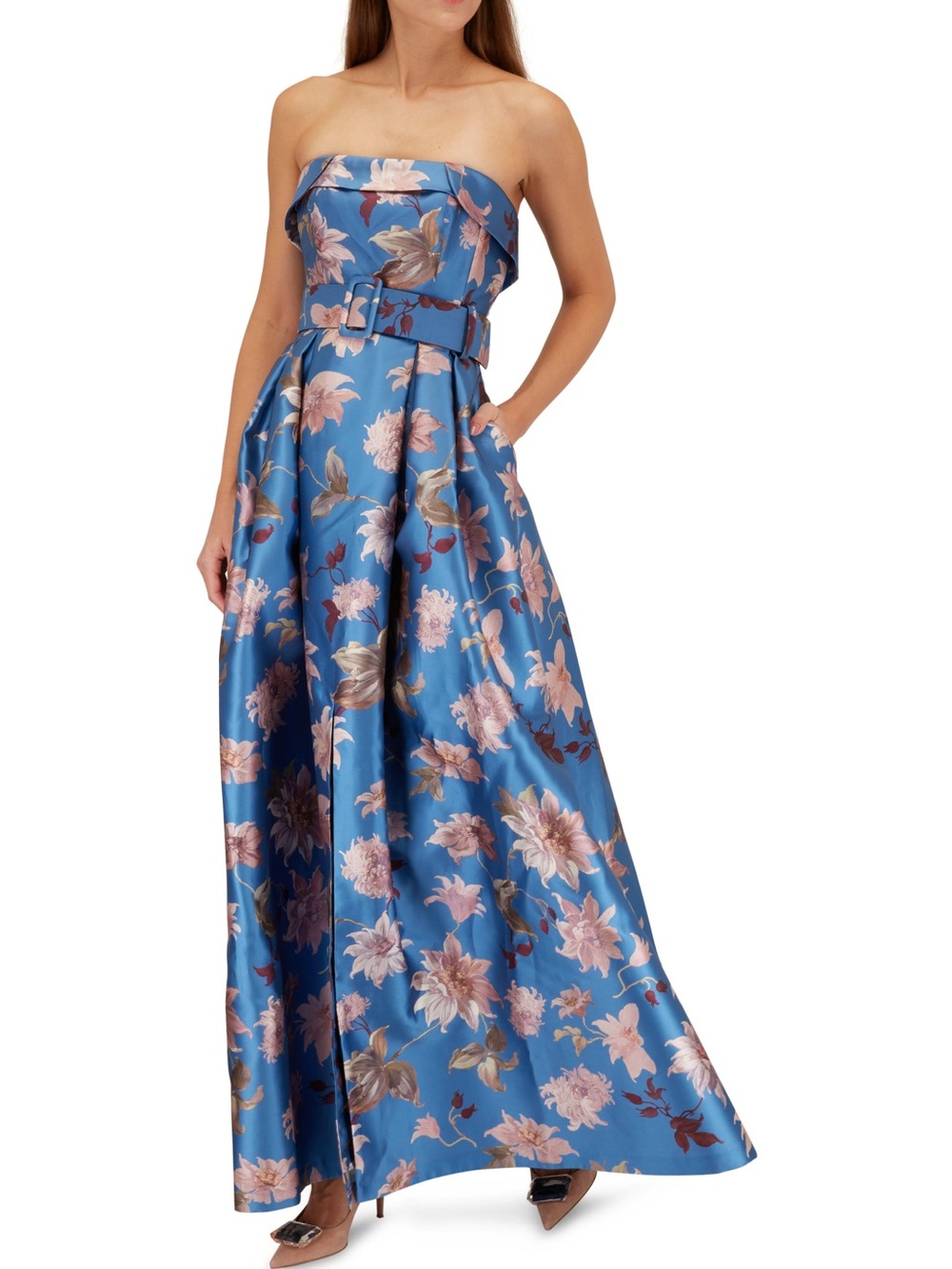 Sachin & Babi Brielle Slate Dalia Gown